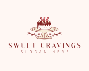 Sweet Chocolate Cake logo design