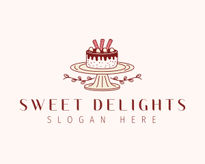 Sweet Chocolate Cake logo design