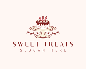 Sweet Chocolate Cake logo design