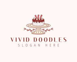 Sweet Chocolate Cake logo design