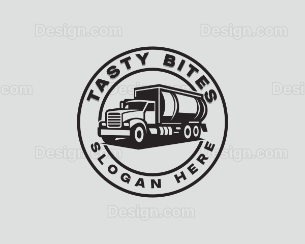 Tank Truck Delivery Logo