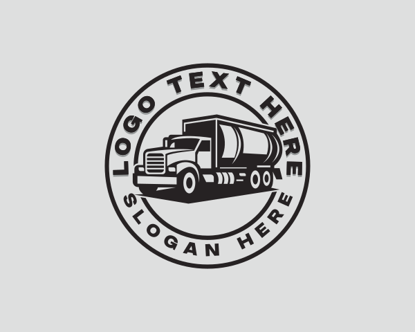 Tank Truck logo example 4