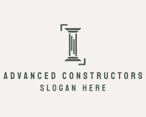 Construction Column Pillar logo design