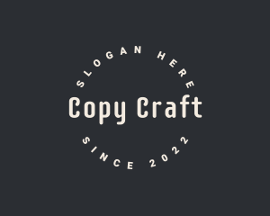 Hipster Crafting Workshop logo design