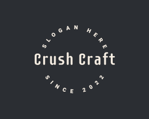 Hipster Crafting Workshop logo design