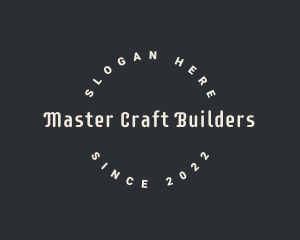 Hipster Crafting Workshop logo design