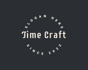 Hipster Crafting Workshop logo design