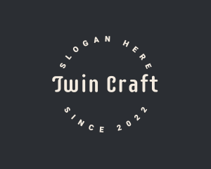 Hipster Crafting Workshop logo design