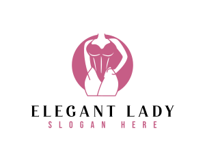 Lady Body Bikini logo design