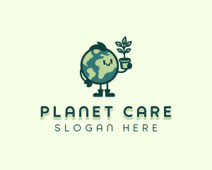 Planet Earth Plant logo design