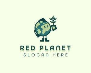 Planet Earth Plant logo design