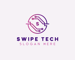 Technology Circuit Software logo design