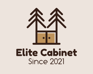 Pine Cabinet Furniture logo design