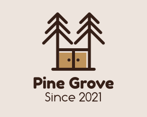 Pine Cabinet Furniture logo design