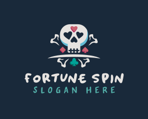 Cartoon Skull Casino logo