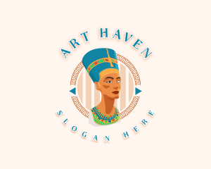 Queen Nefertiti Statue logo