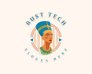 Queen Nefertiti Statue logo