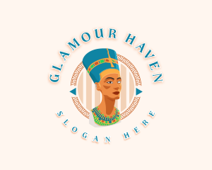 Queen Nefertiti Statue logo