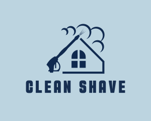 Pressure Washer Home Cleaning logo design