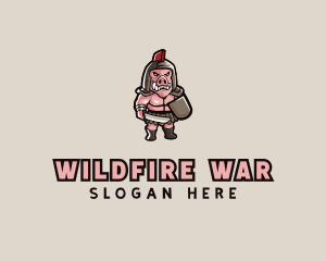 Gladiator Pig Warrior  logo