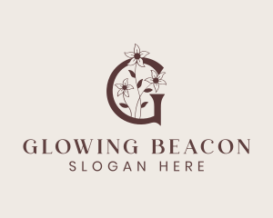 Flower Bloom Letter G logo design