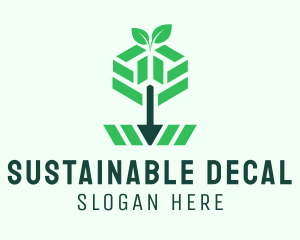 Sustainable Company Arrow  logo design