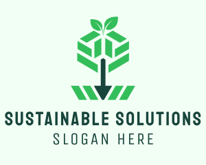 Sustainable Company Arrow  logo design