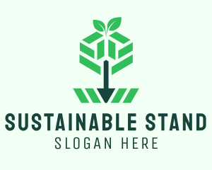 Sustainable Company Arrow  logo design