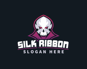 Grim Reaper Gaming Skull Avatar logo design