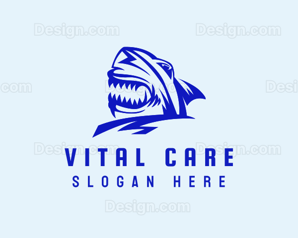 Shark Predator Head Logo