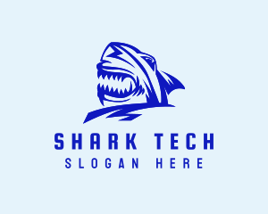 Shark Predator Head logo design