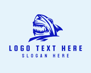 Predator - Shark Predator Head logo design