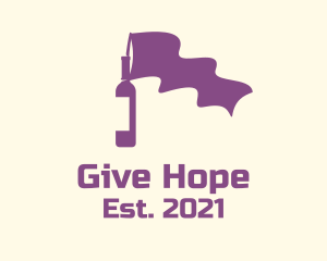 Purple Bottle Flag  logo