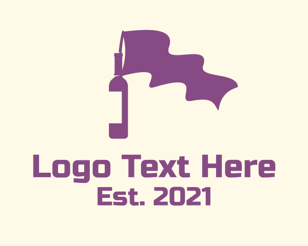 Purple Bottle Flag  logo