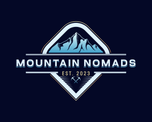 Outdoor Mountaineer Adventure logo design