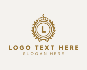 Luxury Crown Badge logo