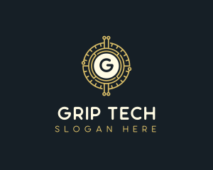 Blockchain Tech Crypto logo design