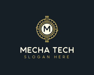 Blockchain Tech Crypto logo design