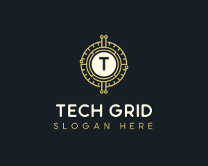 Blockchain Tech Crypto logo design