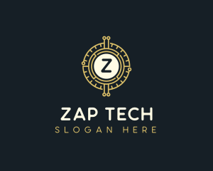 Blockchain Tech Crypto logo design