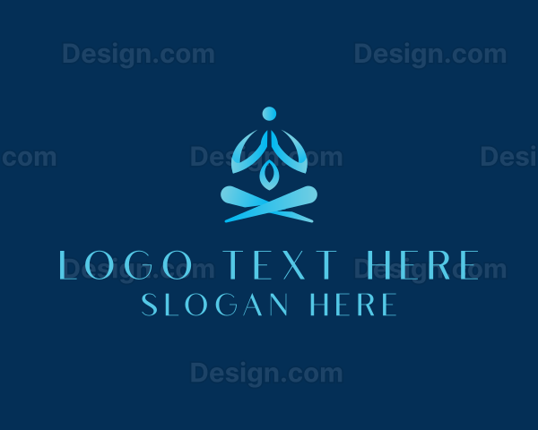 Wellness Meditate Yoga Logo