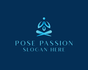 Wellness Meditate Yoga logo design