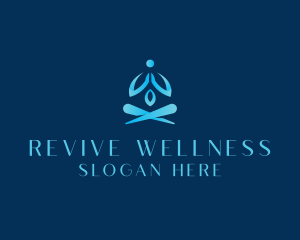 Wellness Meditate Yoga logo design