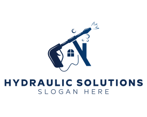 Pressure Washer House logo design