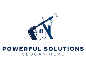 Pressure Washer House logo design