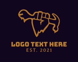 Tool Hand Flame Mechanic logo