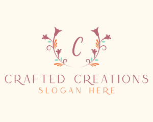 Floral Natural Cosmetics logo design