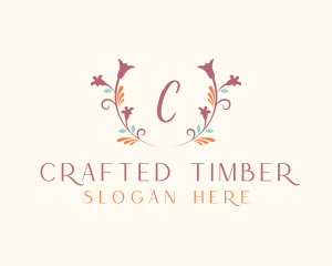 Floral Natural Cosmetics logo design