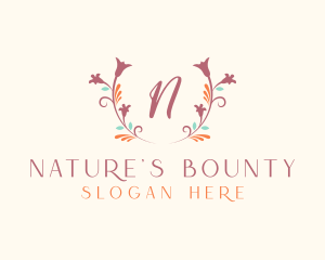 Floral Natural Cosmetics logo design