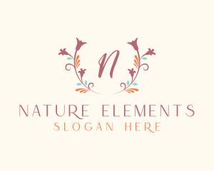 Floral Natural Cosmetics logo design